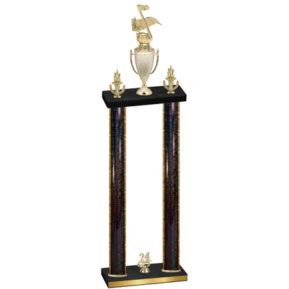 Double Black Glacier Year Music Trophy