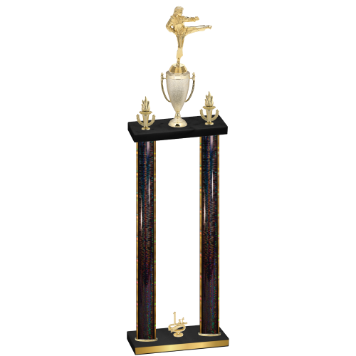 Double Black Glacier First Place Karate Trophy