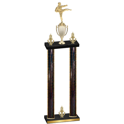 Double Black Glacier Victory Karate Trophy