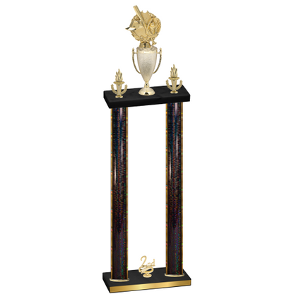 Double Black Glacier Second Place Baseball Trophy