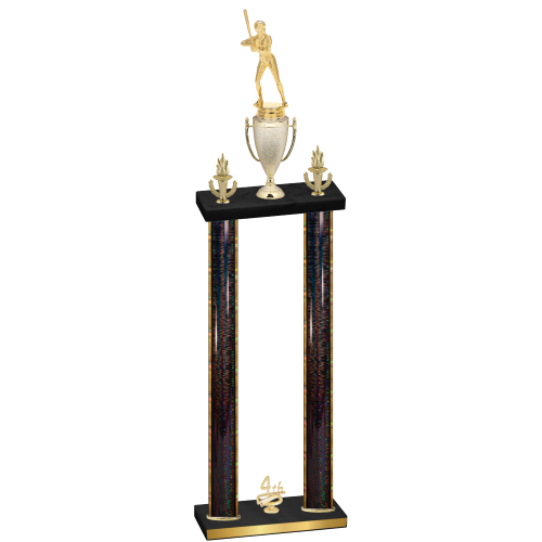Double Black Glacier Fourth Place Softball Trophy