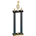 Double Black Carbon Fiber First Place Rugby Trophy