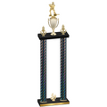 Double Black Carbon Fiber Fourth Place Hockey Trophy