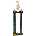 Double Black Carbon Fiber Fourth Place Hockey Trophy