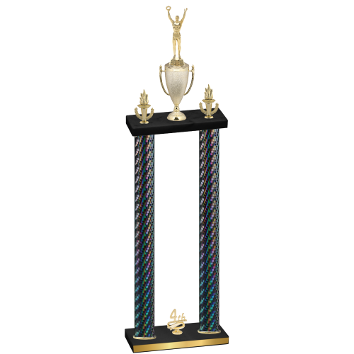 Double Black Carbon Fiber Fourth Place Victory Trophy