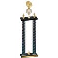 Double Black Carbon Fiber First Place Basketball Trophy