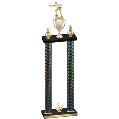 Double Black Carbon Fiber Second Place Shooter Trophy