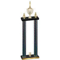 Double Black Carbon Fiber Year Chess Trophy