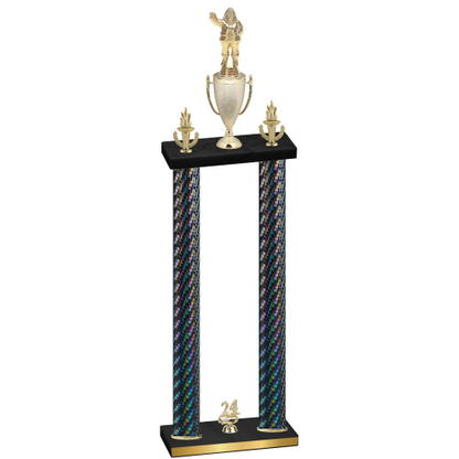 Double Black Carbon Fiber Year Holiday Trophy