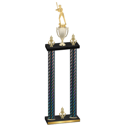 Double Black Carbon Fiber Victory Softball Trophy