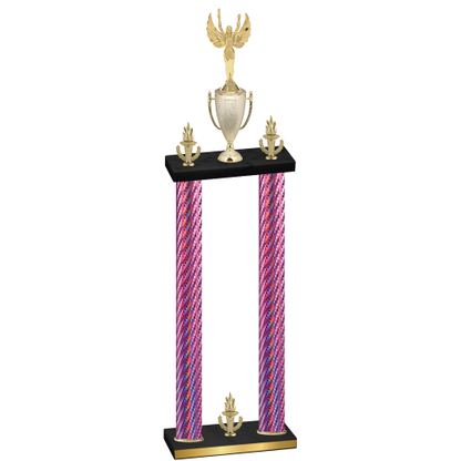 Double Pink Carbon Fiber Victory Victory Trophy