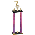 Double Pink Carbon Fiber Second Place Shooter Trophy
