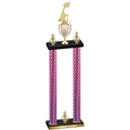 Double Pink Carbon Fiber Victory Golf Trophy