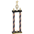 Double Flag USA First Place Soccer Trophy