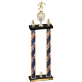 Double Flag USA Year Soccer Trophy