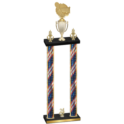 Double Flag USA Year Tennis Trophy