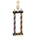 Double Flag USA First Place Insert Trophy