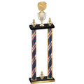 Double Flag USA Victory Cheerleading Trophy
