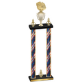 Double Flag USA Victory Basketball Trophy