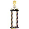 Double Flag USA Fourth Place Pickleball Trophy