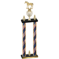 Double Flag USA Victory Horses Trophy