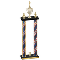 Double Flag USA Year Chess Trophy