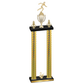 Double Gold Carbon Fiber Second Place Running Trophy