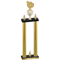 Double Gold Carbon Fiber Victory Tennis Trophy