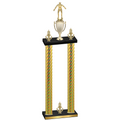 Double Gold Carbon Fiber Victory Wrestling Trophy