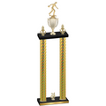 Double Gold Carbon Fiber Year Bowling Trophy