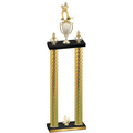 Double Gold Carbon Fiber Fourth Place Hockey Trophy
