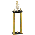 Double Gold Carbon Fiber First Place Hockey Trophy