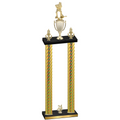 Double Gold Carbon Fiber Year Hockey Trophy