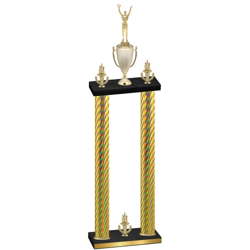 Double Gold Carbon Fiber Victory Victory Trophy