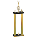 Double Gold Carbon Fiber Year Victory Trophy