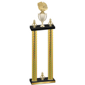 Double Gold Carbon Fiber Victory Basketball Trophy