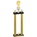 Double Gold Carbon Fiber Third Place Pickleball Trophy