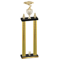 Double Gold Carbon Fiber Year Cars Trophy