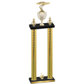 Double Gold Carbon Fiber First Place Cars Trophy