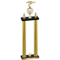 Double Gold Carbon Fiber Second Place Cars Trophy