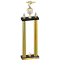 Double Gold Carbon Fiber Third Place Cars Trophy