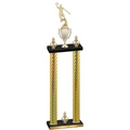 Double Gold Carbon Fiber Victory Basketball Trophy