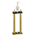 Double Gold Carbon Fiber Third Place Archery Trophy