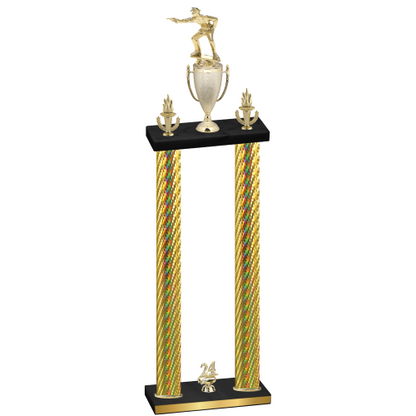 Double Gold Carbon Fiber Year Shooter Trophy
