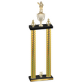 Double Gold Carbon Fiber Year Holiday Trophy