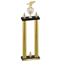 Double Gold Carbon Fiber Victory Fishing Trophy