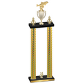 Double Gold Carbon Fiber Year Fishing Trophy