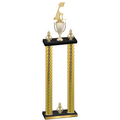 Double Gold Carbon Fiber Victory Golf Trophy