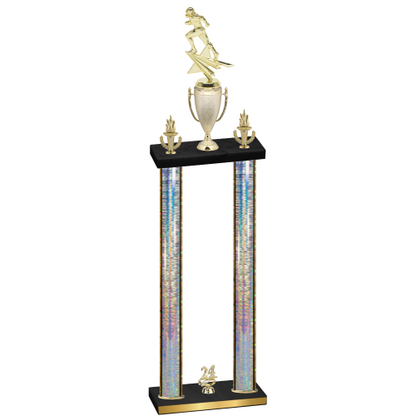 Double Silver Glacier Year Football Trophy