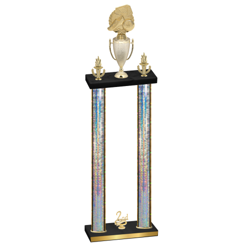 Double Silver Glacier Second Place Soccer Trophy